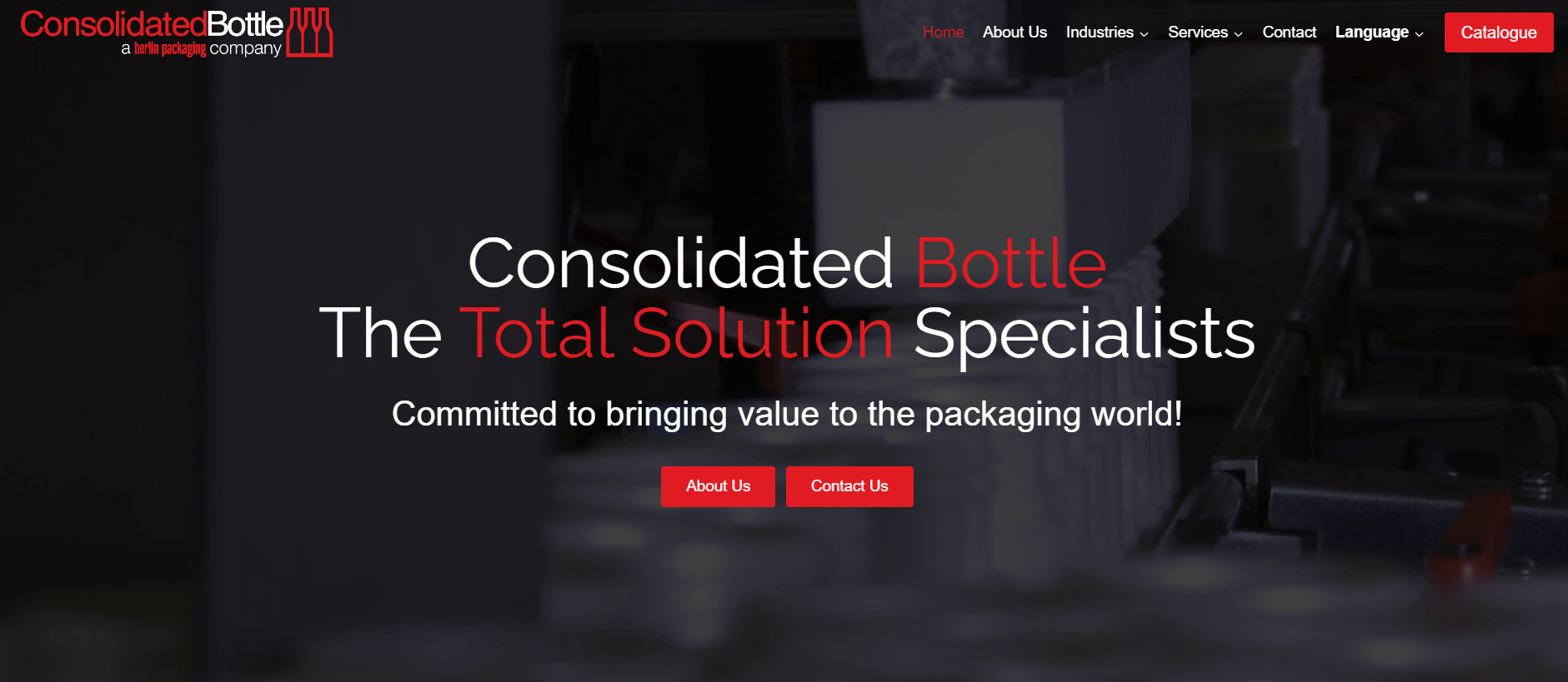 Consolidate bottle Glass bottle manufacturer canada